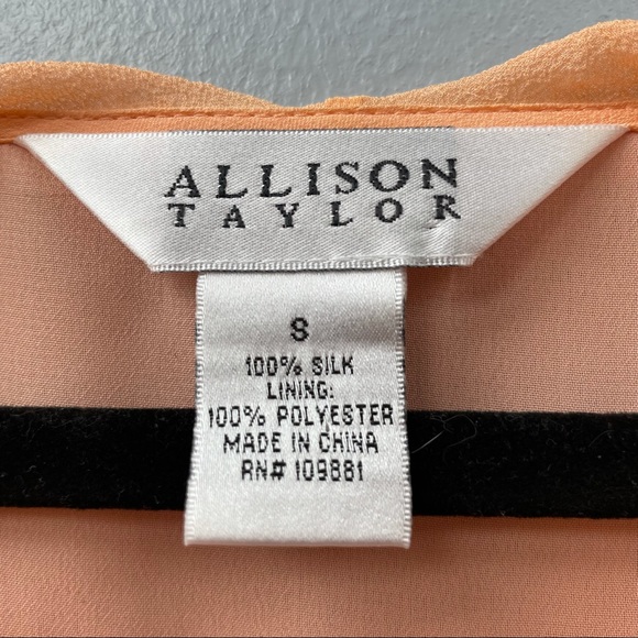 Vintage Creamsicle 100% Silk Crepe Top Y2K - Picture 6 of 11